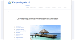 Desktop Screenshot of kiesjevliegreis.nl