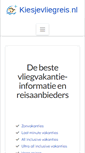 Mobile Screenshot of kiesjevliegreis.nl